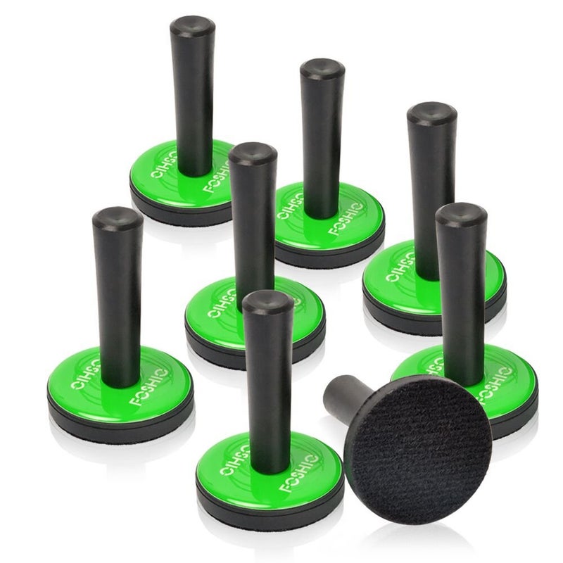 FOSHIO 8PCS Green Car Vinyl Wrap Magnet Holder Tints Tool Refrigerator Magnets - Image 1
